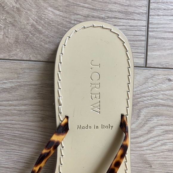 J Crew Capri sandals with faux-tortoise strap NWT - Picture 6 of 7